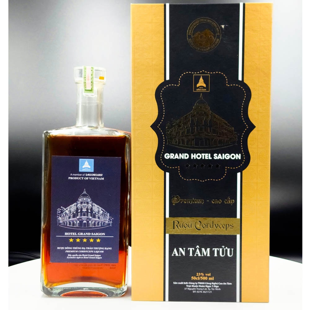 Rượu Đông Trùng Hạ Thảo An Tâm Tửu (chai 500ml - Độc Quyền Grand Hotel)